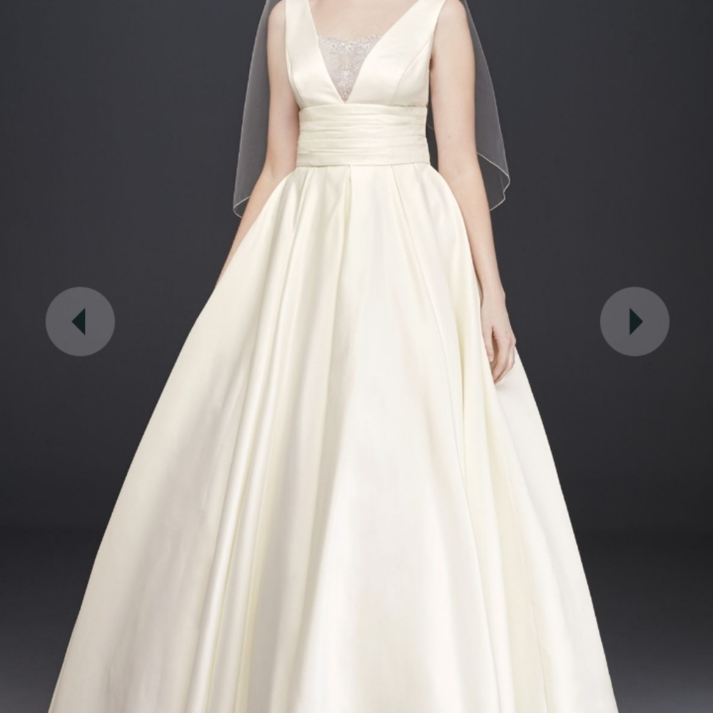 NWT Satin Vneck Tank top Ballgown